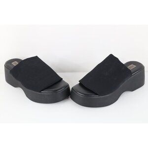 Vintage 90s Y2K Steve Madden Womens EU 36 US 5.5 Slinky Platform Sandals Black